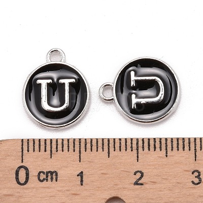 Platinum Plated Alloy Charms ENAM-S118-02U-P-1