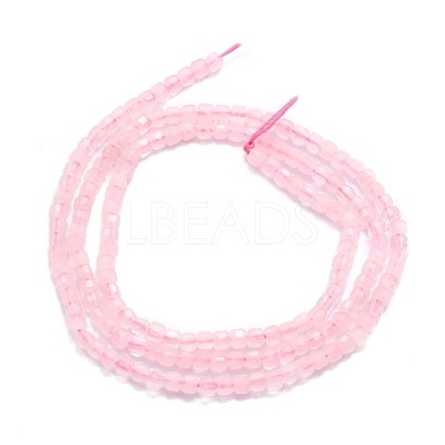 Natural Rose Quartz Beads Strands G-P457-B01-50-1