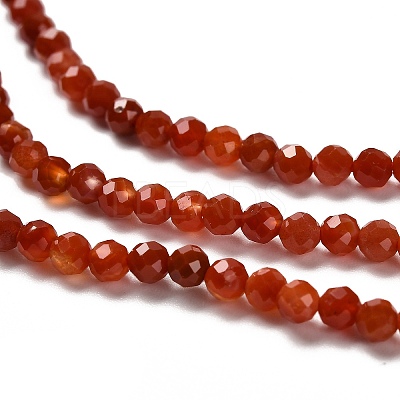 Natural South Red Agate Beads Strands G-Z074-A02-01A-1