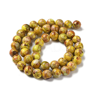 Natural Imperial Jasper Beads Strands G-I122-8mm-25-1