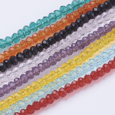 Glass Beads Strands GLAA-G045-B-1