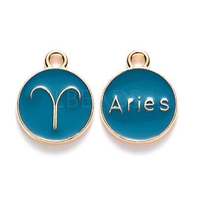 Alloy Enamel Pendants ENAM-S124-01A-05A-1