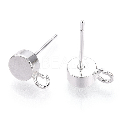 Brass Stud Earring Findings KK-T038-293S-1