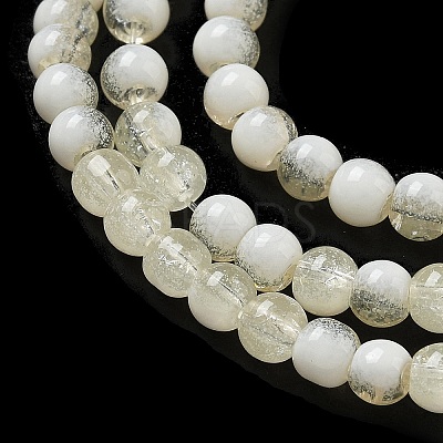 Crackle Glass Beads Strands GLAA-U001-4mm-11-1