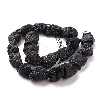 Natural Tektite Beads Strands G-K419-01A-1