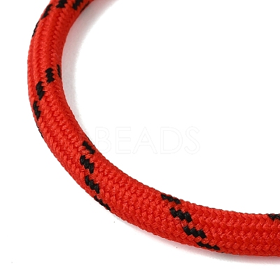 Braided Round Polyester Cord Bracelet Makings FB-CBAEDA0-01G-27-1