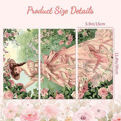 3 Sheets 3 Styles PVC Waterproof Decorative Stickers DIY-WH0404-104-1