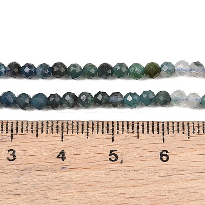 Natural Blue Tourmaline Beads Strands G-G294-A02-3mm-01-1
