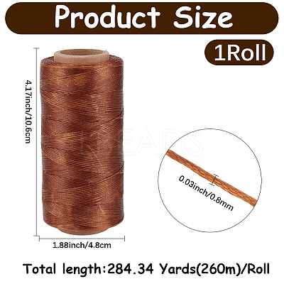 1 Roll Flat Waxed Cotton Cord OCOR-CL0001-13A-1