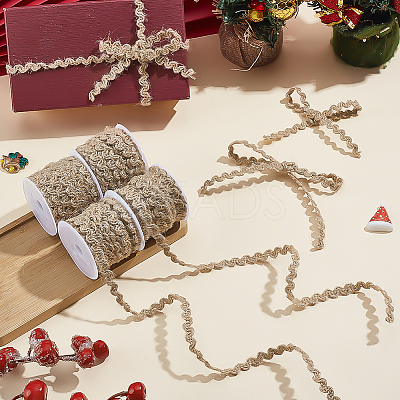 Jute Ribbons SRIB-WH0011-451A-1