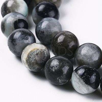 Natural Flower Amazonite Beads Strands X-G-L555-03-6mm-1