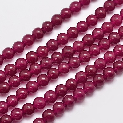 Natural & Dyed Malaysia Jade Bead Strands G-A146-6mm-A15-1