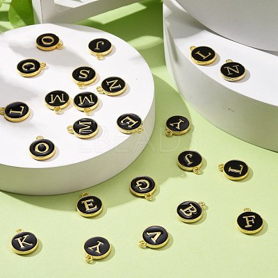 Alloy Enamel Charms ENAM-S118-02-G-1