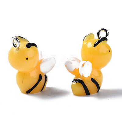 Opaque Resin Pendants X-RESI-S356-066-1