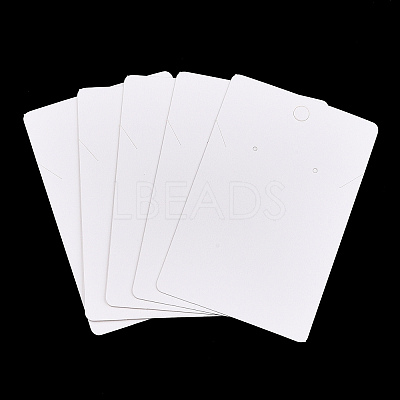 Rectangle Paper One Pair Earring Display Cards with Hanging Hole CDIS-YWC0001-01-1