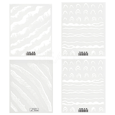4 Sheets 4 Style 5D Nail Art Stickers STIC-OC0001-04-1