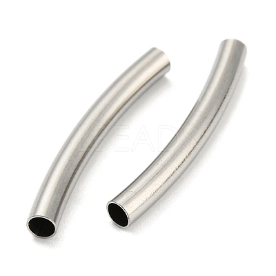 Non-Tarnish 304 Stainless Steel Tube Beads STAS-B047-27I-P-1