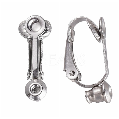 Brass Clip-on Earring Converters Findings KK-Q115-N-1