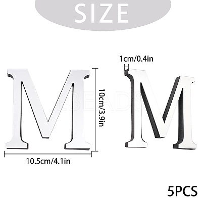 Acrylic Mirror Wall Stickers Decal DIY-CN0001-13A-M-1