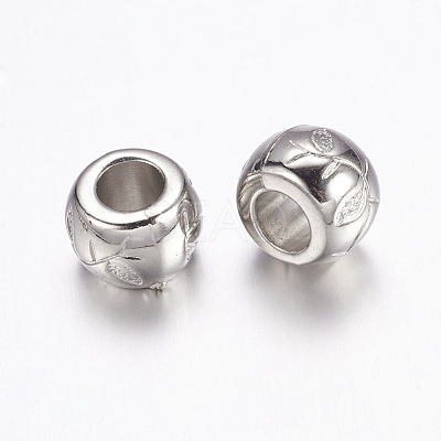 CCB Plastic European Beads CCB-F006-02P-1