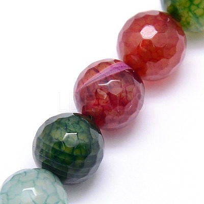 Natural Agate Round Beads Strand G-L085-10mm-01-1
