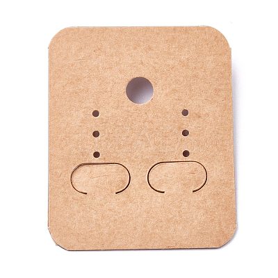 Kraft Paper and Plastic Jewelry Display Cards DIY-K032-10A-1