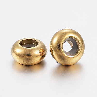 Ion Plating(IP) 202 Stainless Steel Beads LS-X-STAS-F148-8mm-07G-1