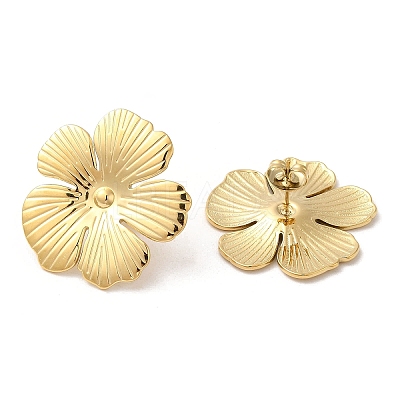 Ion Plating(IP) 304 Stainless Steel Stud Earrings EJEW-Z022-29G-1