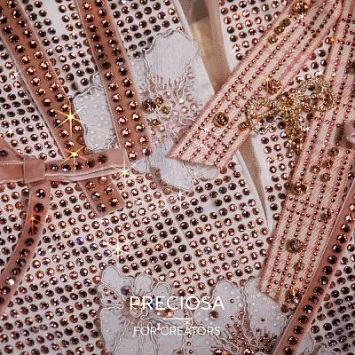 Preciosa&reg MAXIMA Crystal Round Stones Y-PRC-RBSS24-01000-1
