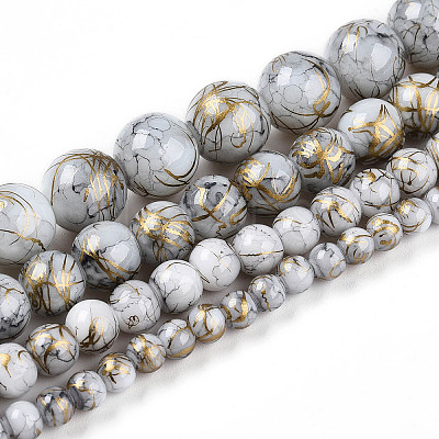 Baking Paint Glass Beads X1-DGLA-N003-10mm-B01-1
