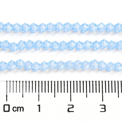 Baking Paint Transparent Glass Beads Strands DGLA-F029-J2mm-02-1