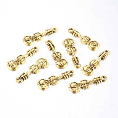 Tibetan Style Alloy Pendants TIBEP-EA11011YKG-AG-LF-1
