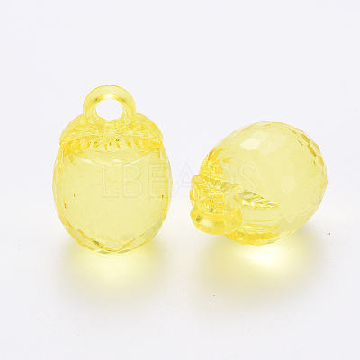 Autumn Theme Transparent Acrylic Pendants TACR-T024-04B-916-1