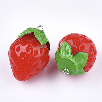Resin Pendants X-RESI-T028-36-1