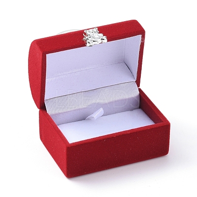 Lady Bag with Bear Shape Velvet Jewelry Boxes X-VBOX-L002-E02-1