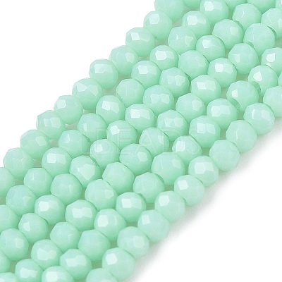 Opaque Solid Color Imitation Jade Glass Beads Strands EGLA-A044-P1mm-D14-1