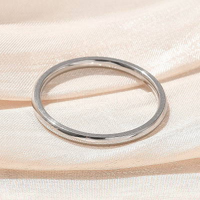 304 Stainless Steel Plain Band Rings STAS-I160-E03-P-1
