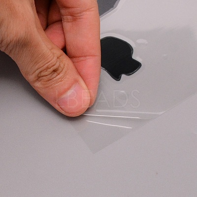 Waterproof PET Personality Wolf Car Stickers DIY-WH0258--05A-01-1