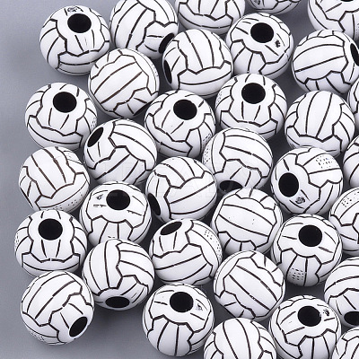 Craft Style Acrylic Beads MACR-T023-18-1