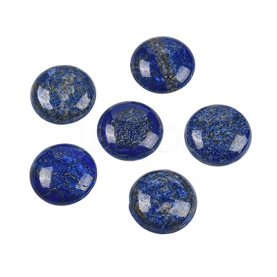 Natural Lapis Lazuli Cabochons G-H1596-FR-25mm-02-1