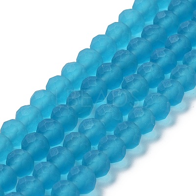 Transparent Glass Beads Strands EGLA-A034-T6mm-MD27-1