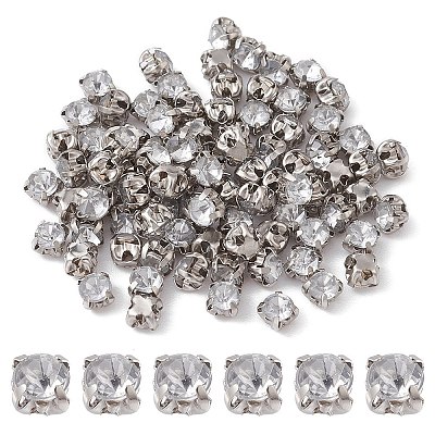 Square Sew on Rhinestone FIND-YW0003-10G-1