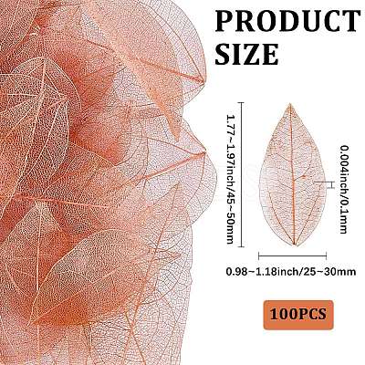 100Pcs Dried Flower Leaf Craft Supplies AJEW-CP0009-41C-1