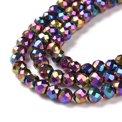 Electroplate Glass Beads Strands LS-GLAA-H021-01B-FP13-1