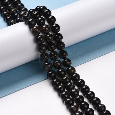 Natural Astrophyllite Beads Strands G-A202-01A-1