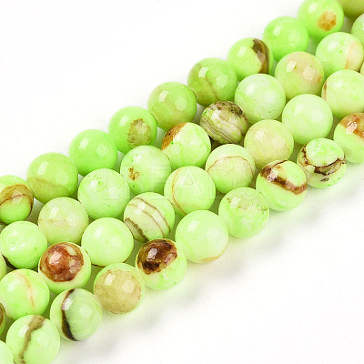 Natural Persian Jade Beads Strands G-A255-A02-01B-1