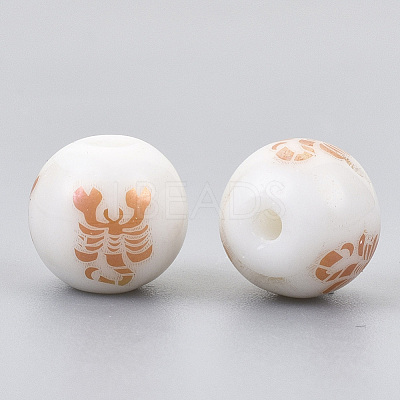 Electroplate Glass Beads EGLA-S178-11G-04-1