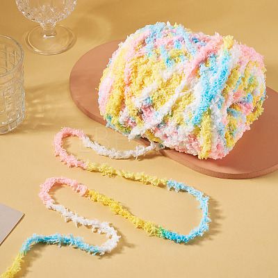 Segment Dyed Super Bulky Polyester Yarn YCOR-TADJ0001-05E-1