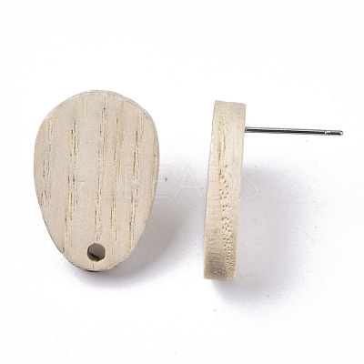 Cedarwood Stud Earring Findings X-MAK-N033-003-1