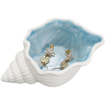 Ocean-themed Ceramic Jewelry Plate AJEW-WH20033-01B-1